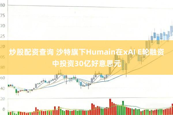 炒股配资查询 沙特旗下Humain在xAI E轮融资中投资30亿好意思元